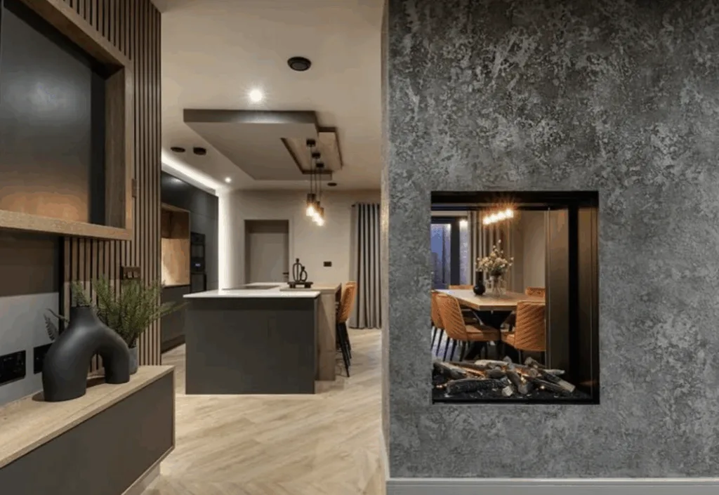 Kitchen and dining area at Marina West holiday home